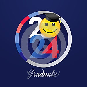Graduate 2024 funny badge