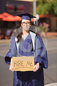 Graduate Begging for Work