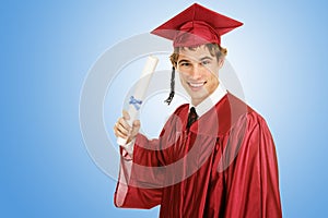 Graduate on Blue