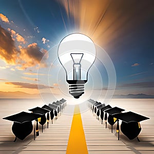 graduate certificate program concept using a light bulb
