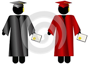 The Graduate-Symbol People Graduation Cap & Gown