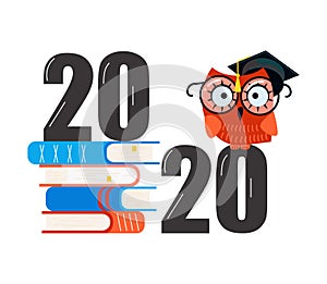 Graduated concept 2020 year