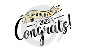 Graduates 2021 congrats! logo design