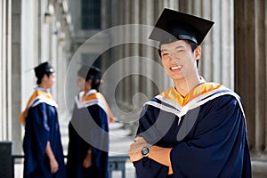 Graduates in Hallway