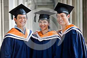 Graduates In Hallway