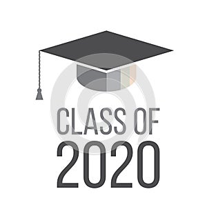 Graduating class in 2020 with Graduation Cap