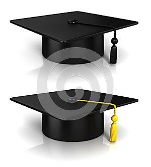 Graduation Cap 3d rendering