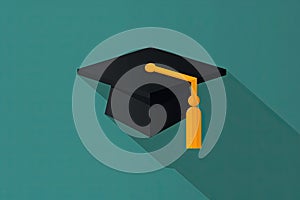 Graduation cap icon , generative, aiillustration generative ai