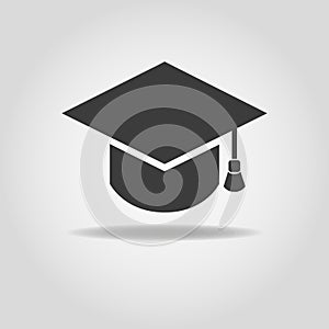Graduation cap icon. Graduation cap vector image.