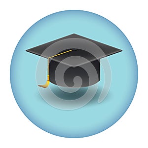 graduation cap. Vector illustration decorative design