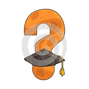 Question Mark with Graduation Cap