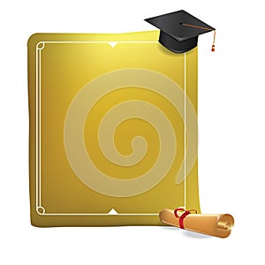 graduation frame. Vector illustration decorative design