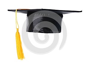 Graduation hat with gold tassel