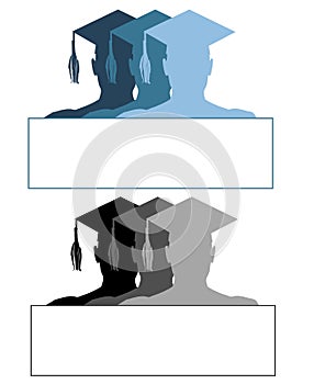 Graduation Hat Logos or Labels