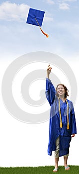 Graduation Hat Toss