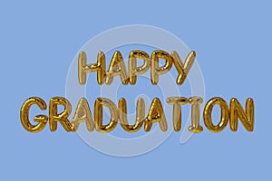 graduation pary decoration typo foil balloons,3d photo