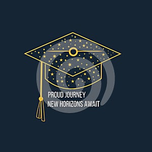 Graduation T-shirt Design, Student graduate badges. vector t shirt design 2024