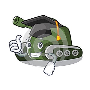 Graduation tank character cartoon style