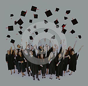 Graduation University Teenagers Students Success Concept