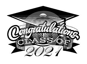 Graduation vector for Class of 2021. Congrats grad Congratulations Graduate