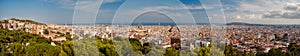 Graet panoramic view of Barcelona photo