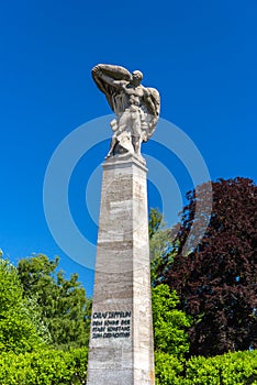 Graf Zeppelin Statue in Konstanz, Germany