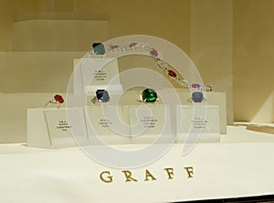 Graff Jewellery window, Bond street