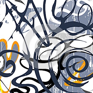 Graffiti Abstract beautiful colorful background grunge texture illustration