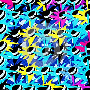 Graffiti Abstract beautiful colorful background grunge texture vector illustration