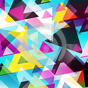Graffiti abstract geometric background vector illustration