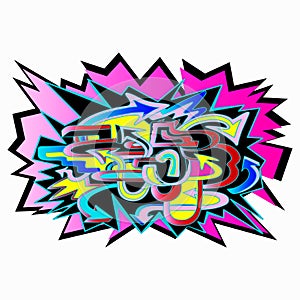 Graffiti arrows designs. Vector illustration.