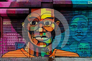 Graffiti art in Harlem, NYC