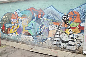 Graffiti art on wall