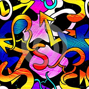 Graffiti Background Seamless texture vector royalty free stock illustration