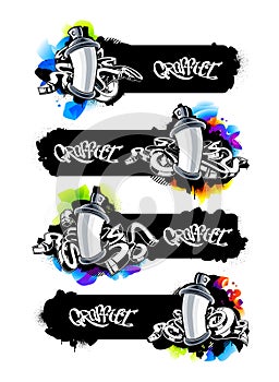 Graffiti Banners Set