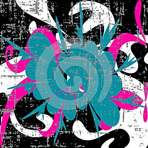 Graffiti beautiful abstract background vector illustration