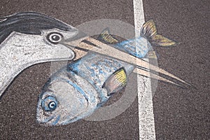 Graffiti on the bike path