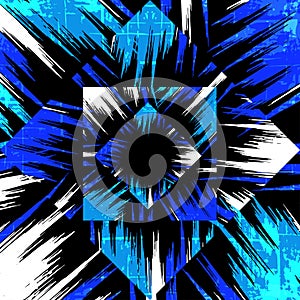 Graffiti blue on a black background vector illustration