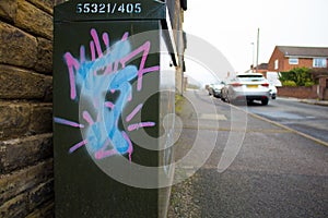 Graffiti On A Box In The Street
