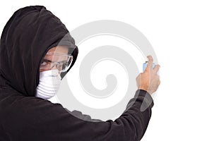 Graffiti boy painting