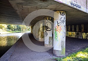 Graffiti Bridge in  Perry Park Birmingham