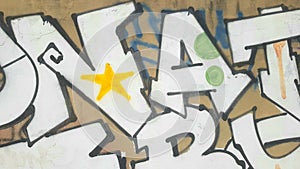 Graffiti Cement Wall For Background, Backdrops, or Copy Space