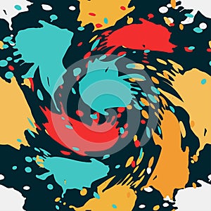 Graffiti colored seamless texture vector illustration