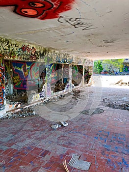 Graffiti in Derelict building