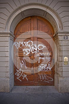 Graffiti door