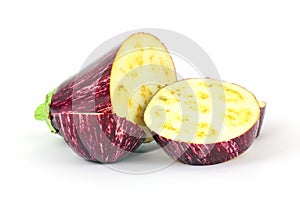 Graffiti Eggplant and Slices