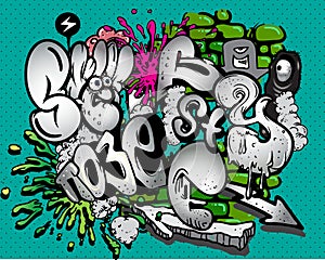 Graffiti elements photo