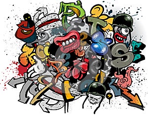 Graffiti elements photo