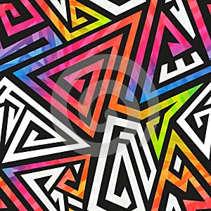 Graffiti geometric pattern