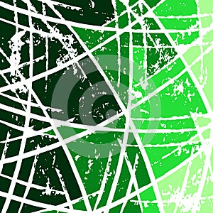 Graffiti green geometric objects vector illustration